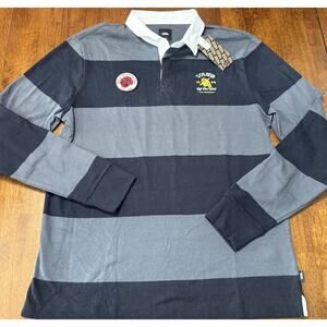 NEW Vans Desert Hi Rugby Polo Shirt Long Sleeve Classic Fit Twill Collar Men's S